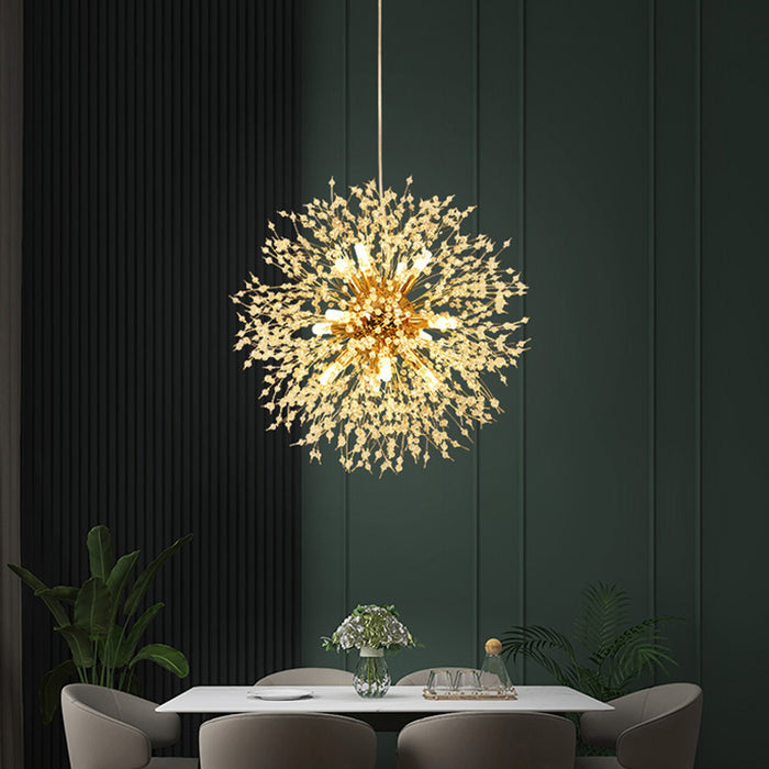 Nordic Dandelion Crystal Pendant Light