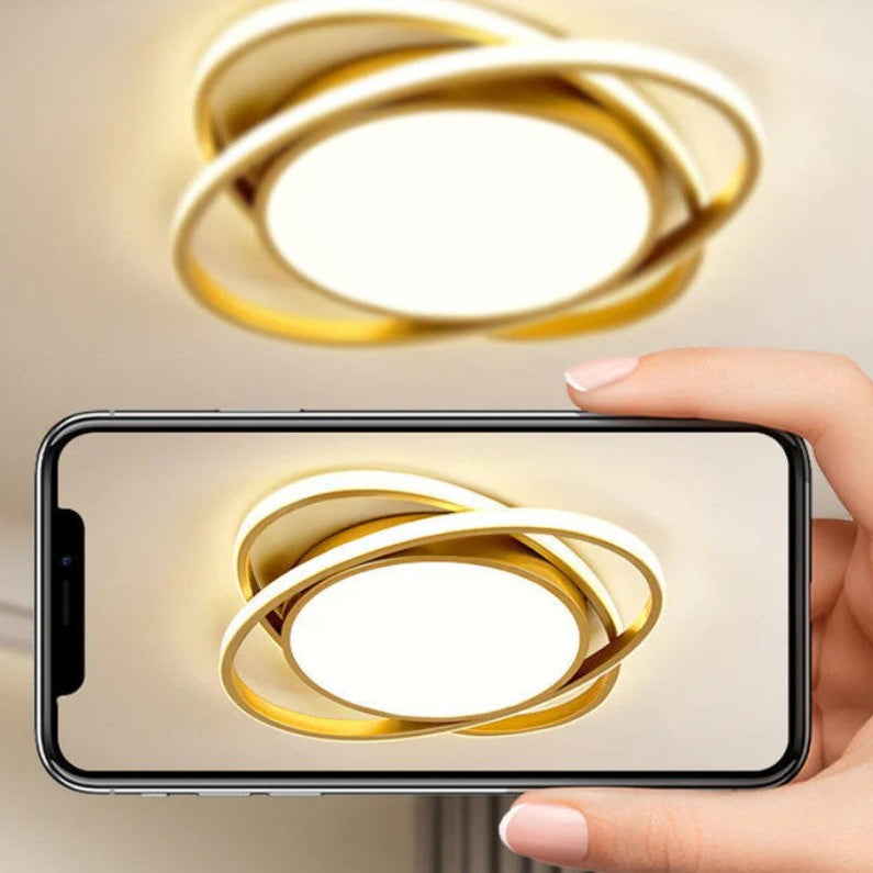 Elegante plafoniera LED rotonda nordica