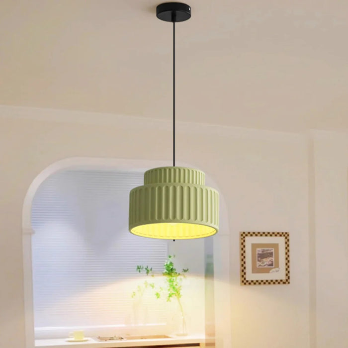 Sleek Bauhaus Resin Drop Light