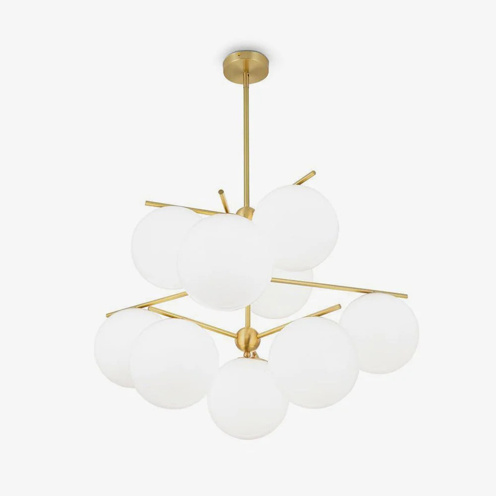 Lampadario a stelo orbitale