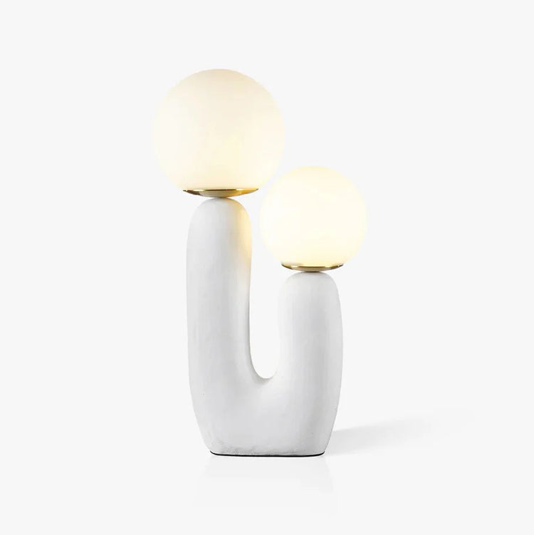 Moderne Cactus Orb glas bordlampe