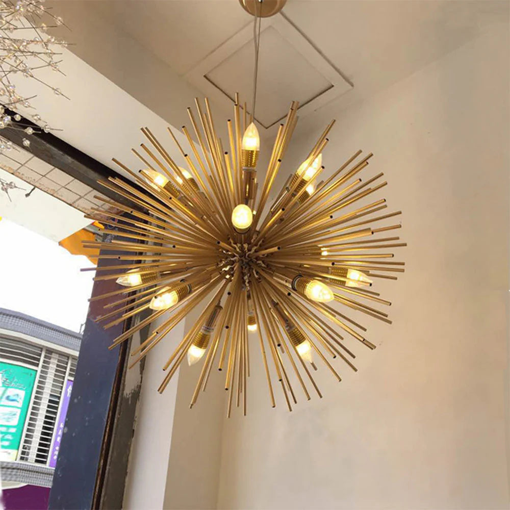 Medieval Metal Dandelion Chandelier
