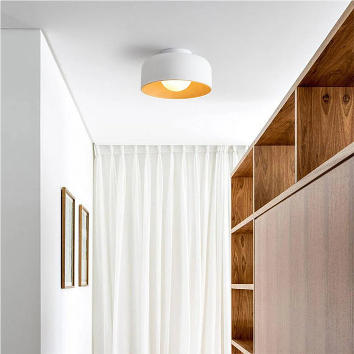 Modern Bowl Metal Flush Ceiling Light