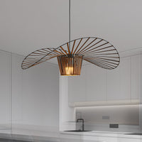 Glarefusion Modern Simple Fabric Hat Shape Pendant Light