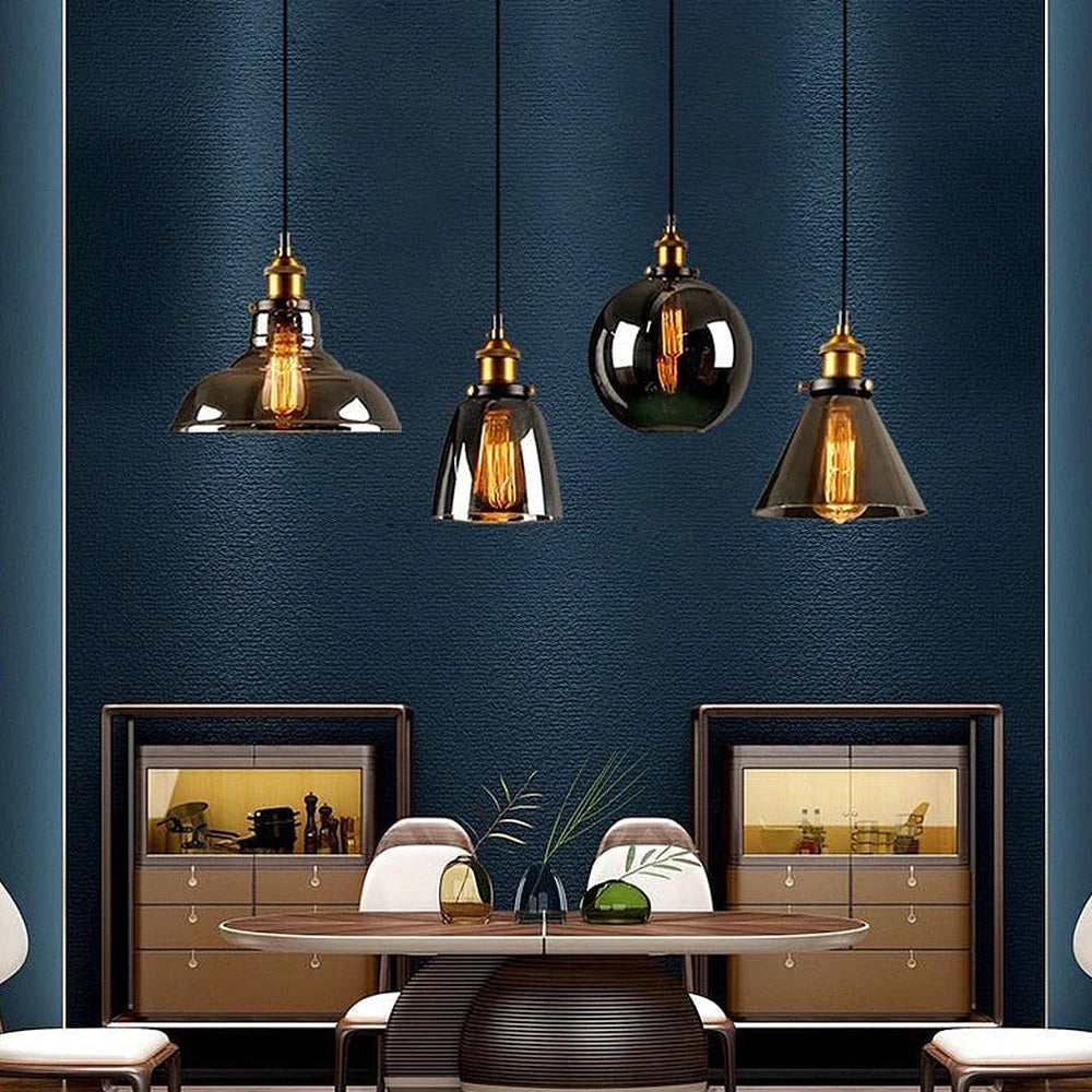 Scandinavian Transparent Glass Pendant Light