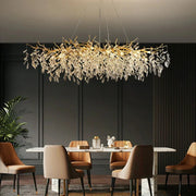 Lampadario moderno da soffitto in cristallo di lusso