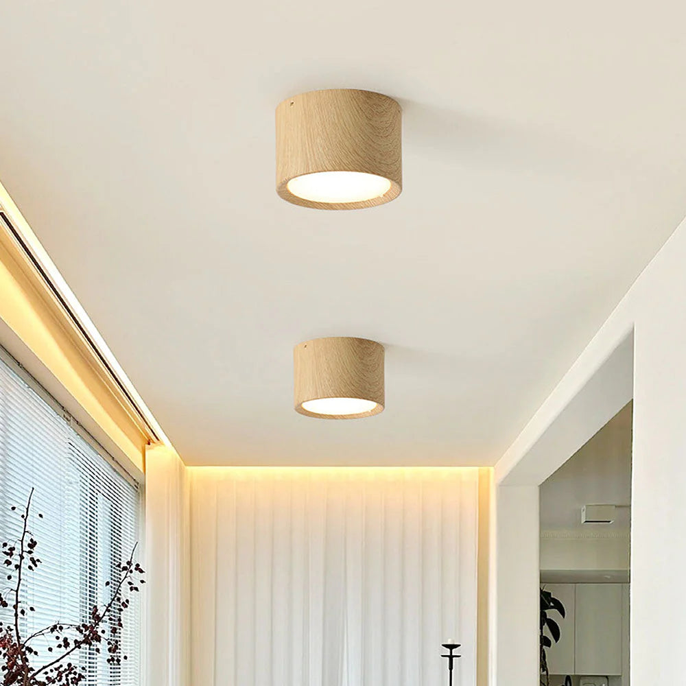 Plafoniera a LED in stile amaretto