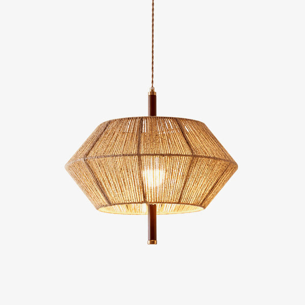 Stylish Geometric Wooden Pendant Light