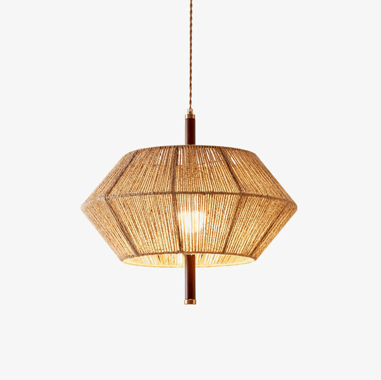 Stylish Geometric Wooden Pendant Light
