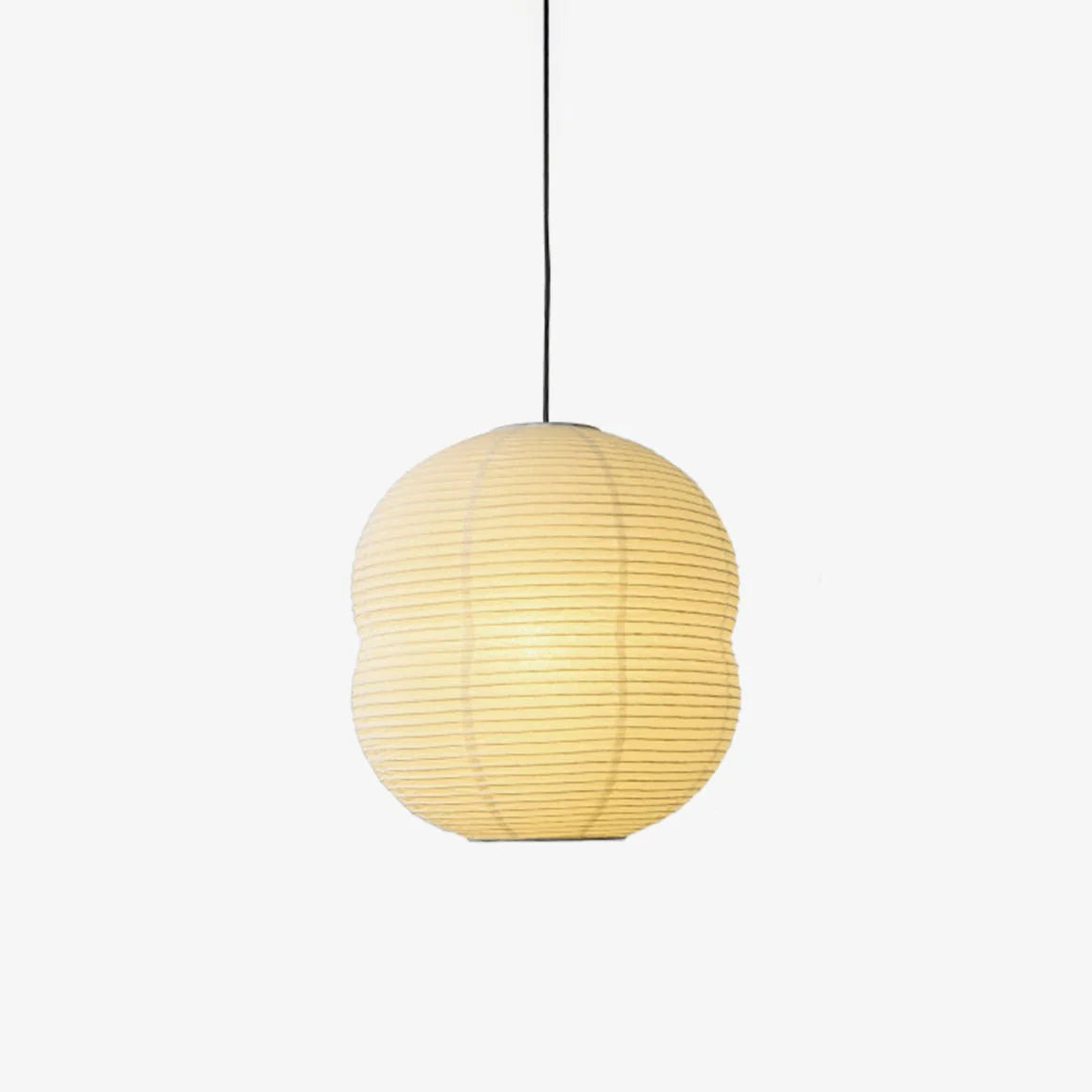 Lampe à suspension ronde en papier Wabi-Sabi