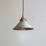 Lampada a sospensione classica in ottone a cono