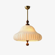 Lampe à suspension en tissu pétale oriental