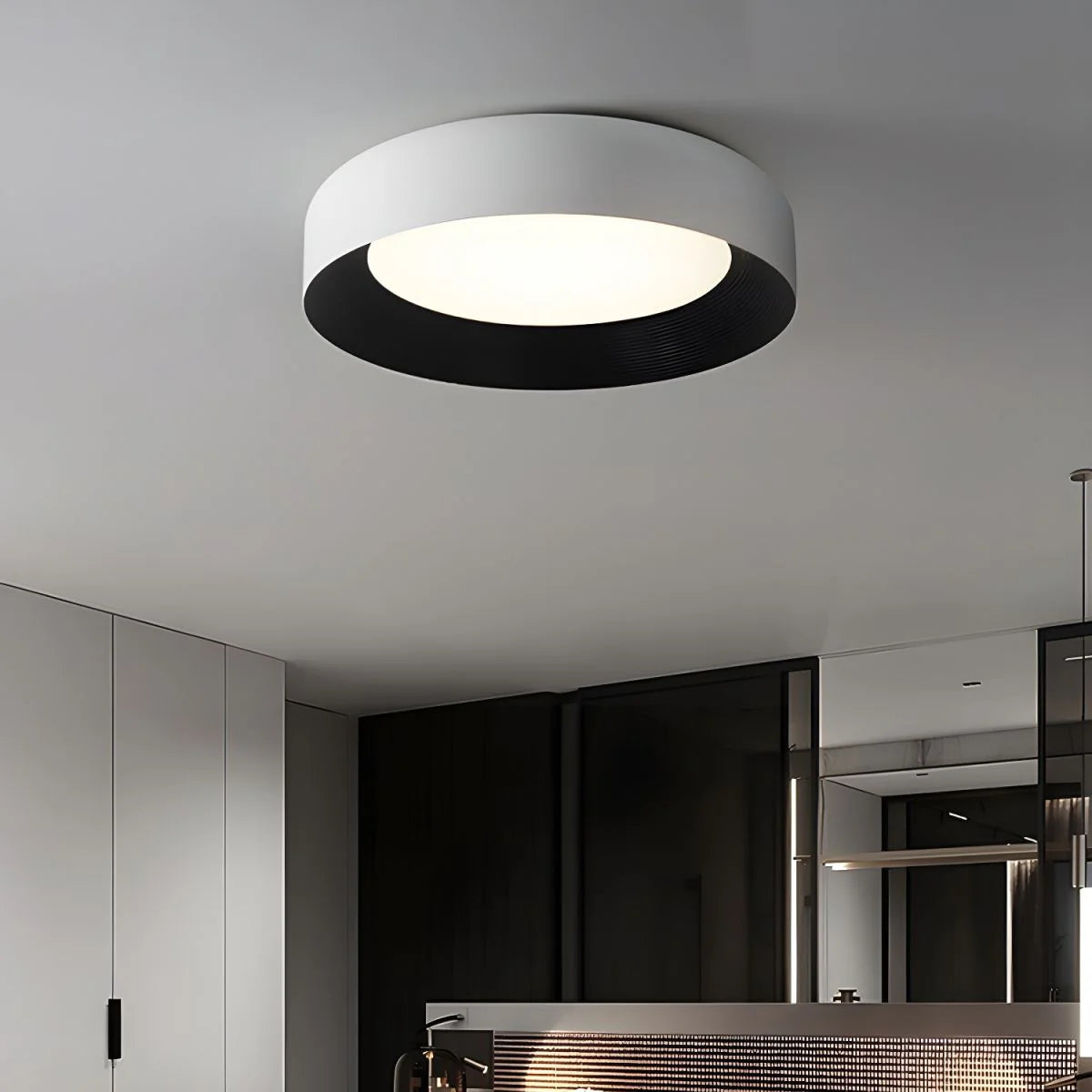 Black Flush Mount LED Ceiling Light