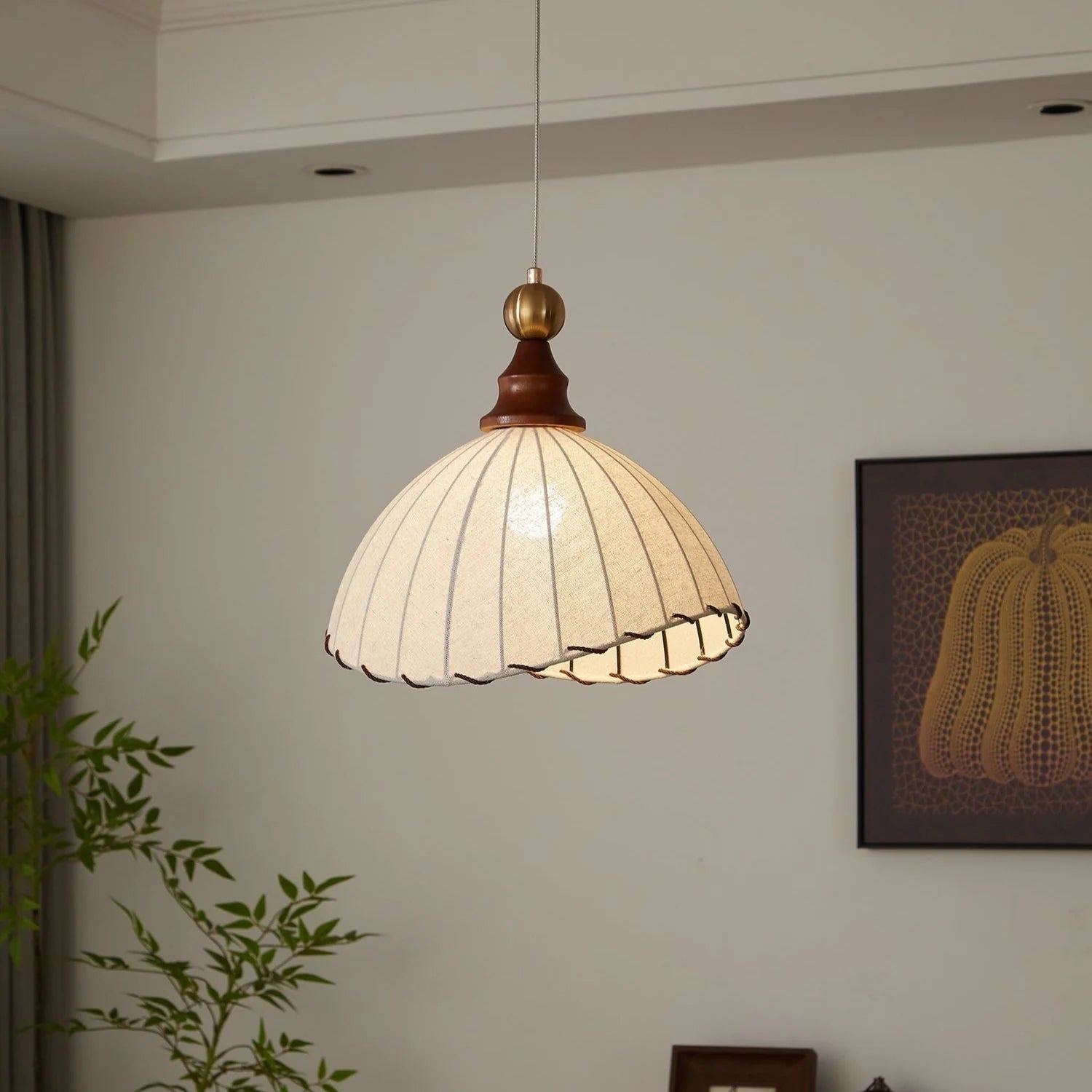 Lampada a sospensione vintage Wabi-Sabi francese
