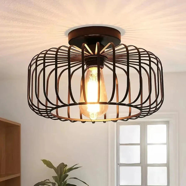 Mid-Century Modern Birdcage Ceiling Light