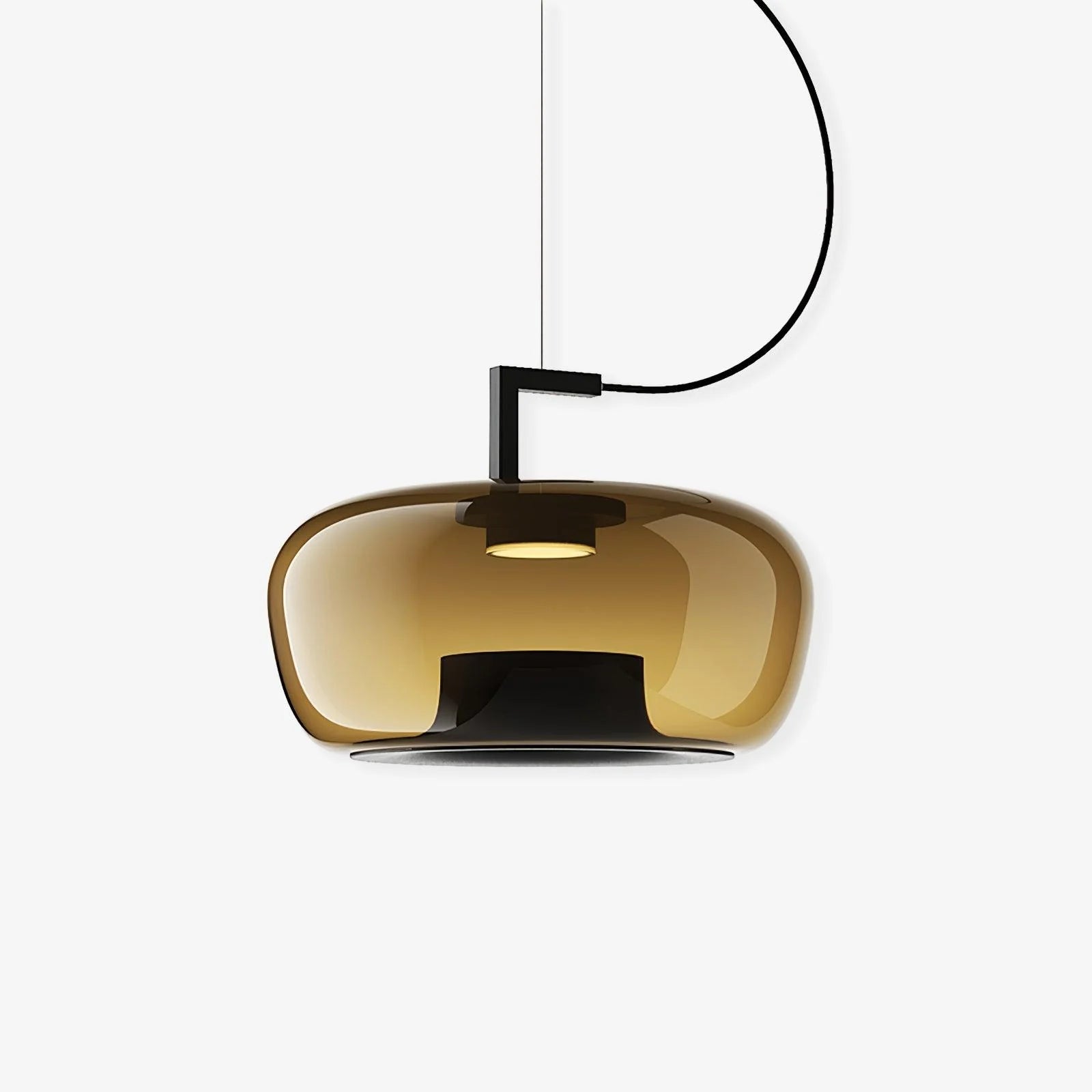 Suspension contemporaine en verre soufflé