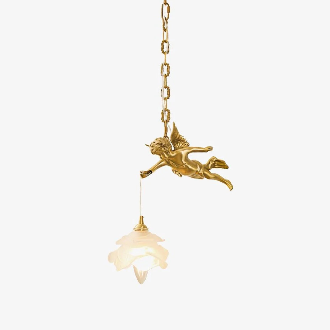 Vintage Angel Copper Pendel Light