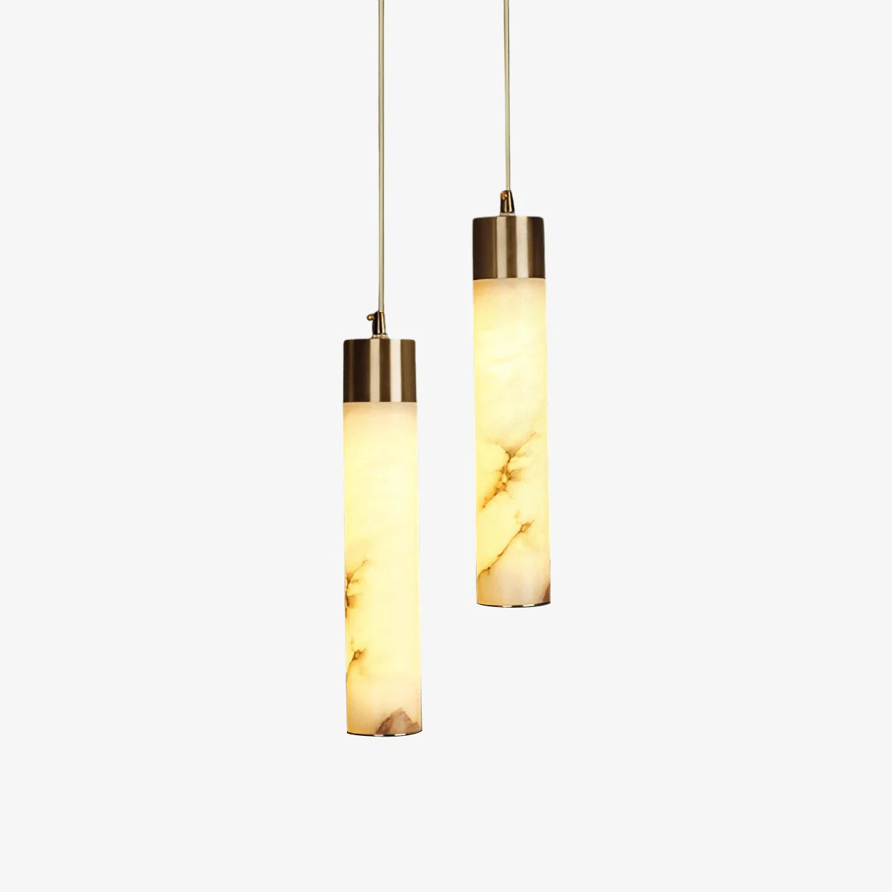 Lampada a sospensione Sol in ottone