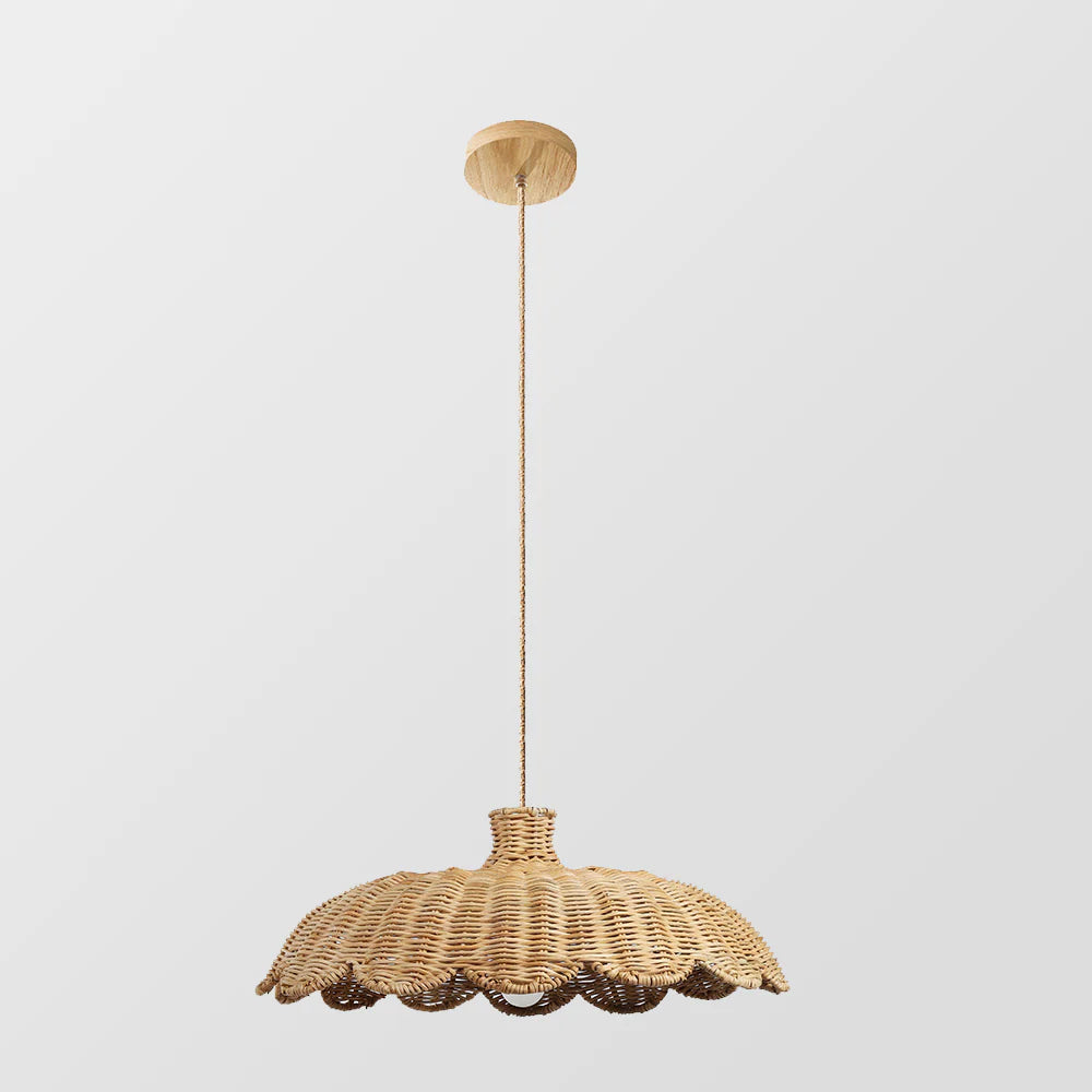 Boho Chic Rattan Woven Pendant Lamp