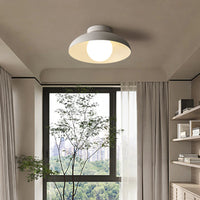 Minimalist Metal Semi Flush Light