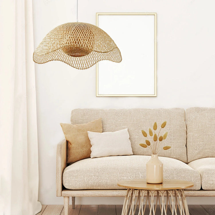 Stilfuld Wave Bamboo Pendel Light