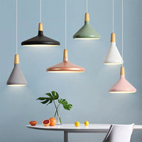 Levendige kegel modern hanglamp