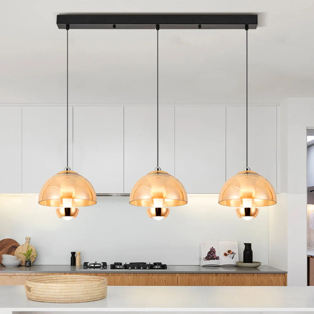 Nordic 3 Heads Glass Kitchen pendel Light