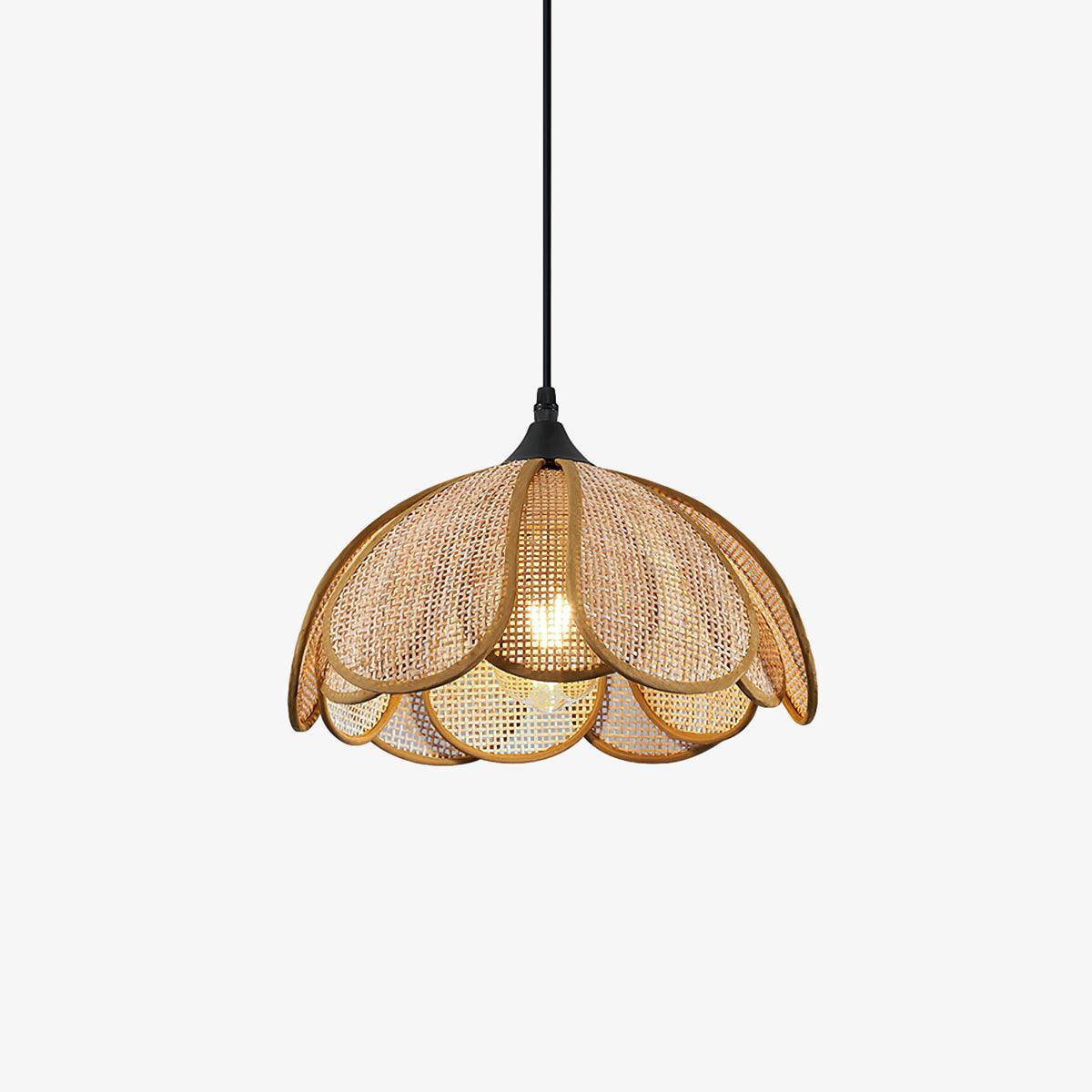 Rattan Blossom Pendant Light