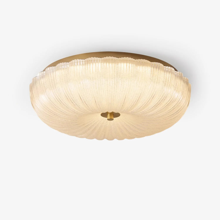 Trendy rund glasloftslampe
