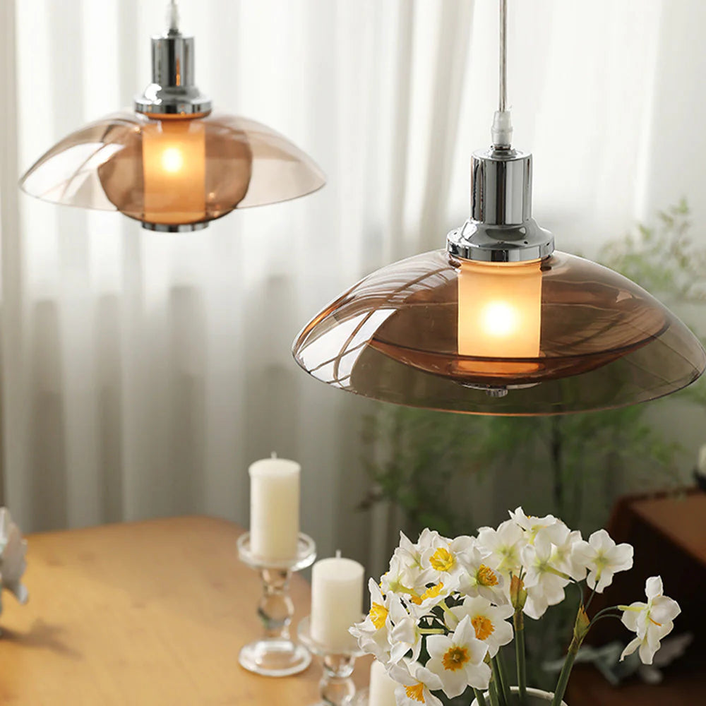 Modern Clear Glass Pendant Light