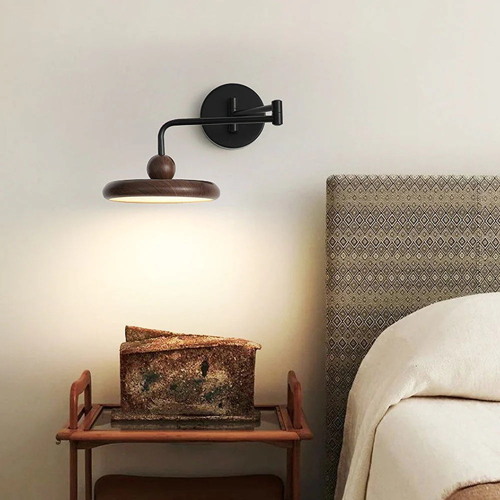 Lampada da parete moderna rotonda in metallo