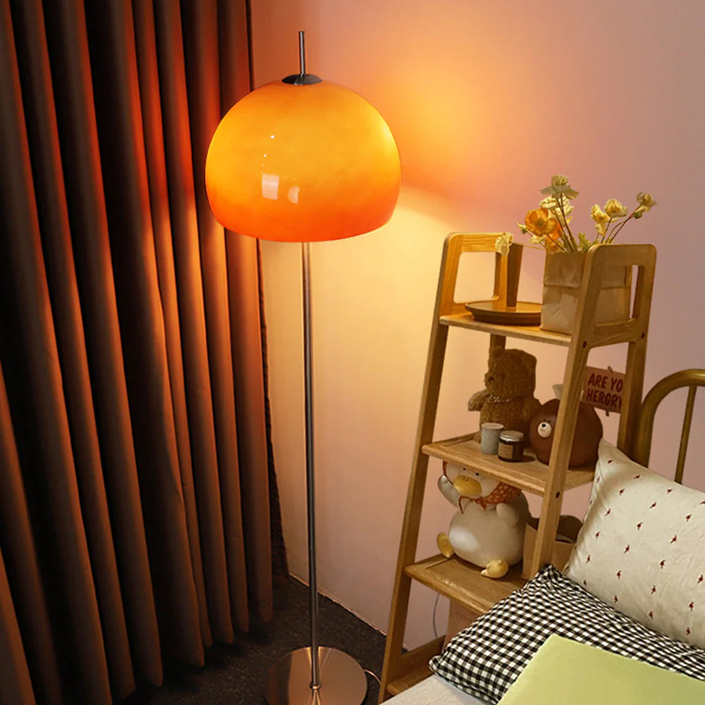 Trendy Round Glass Floor Lamp