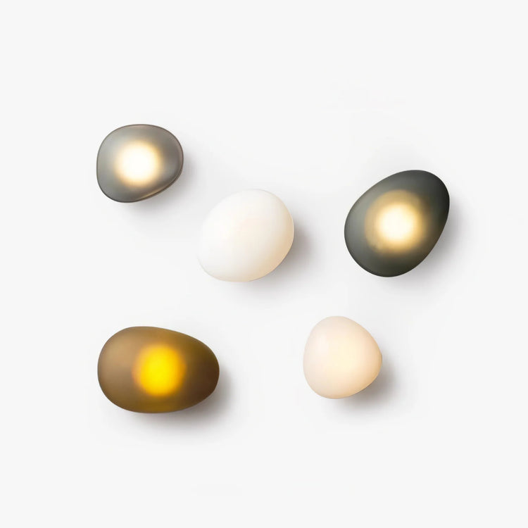 Chic PebbleGlow glas væglampe