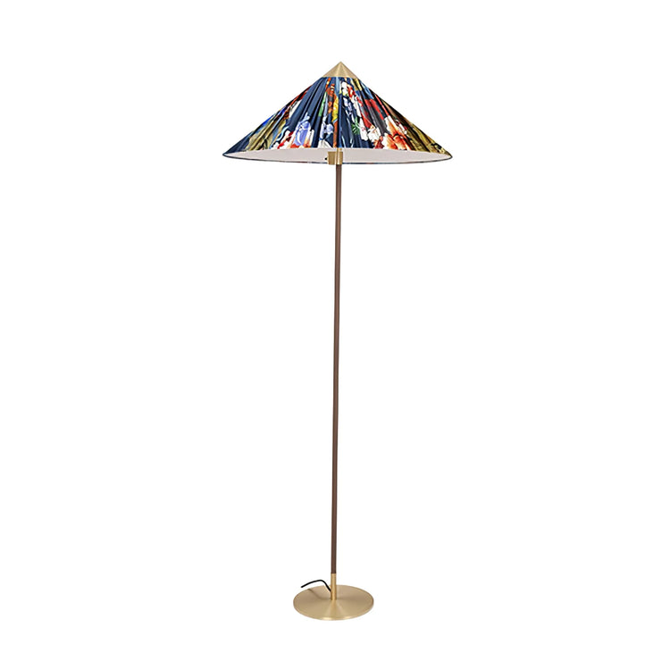 Minimalistisk Cone Bamboo Gulvlampe
