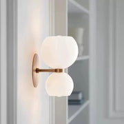 Applique murale ronde en verre tendance