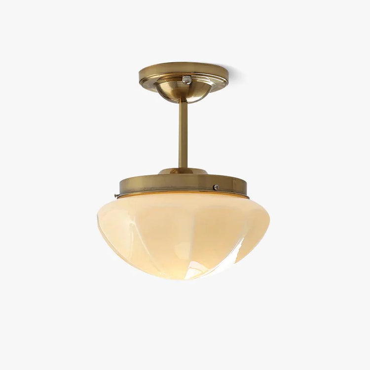 Elegant slank kuppel glasloftslampe