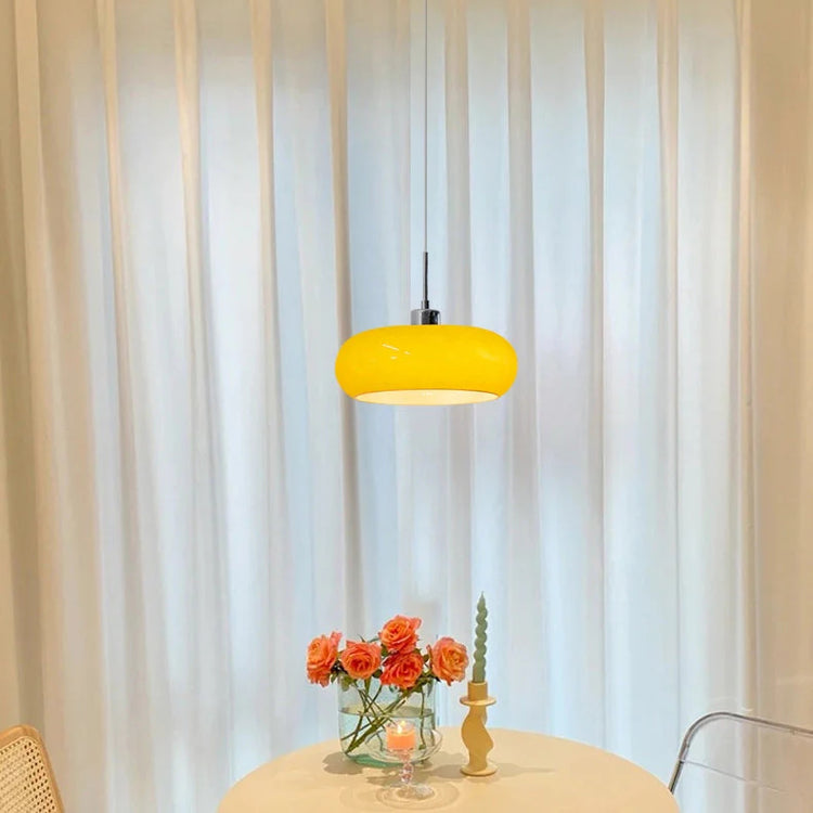 Trendy rund glaspendel