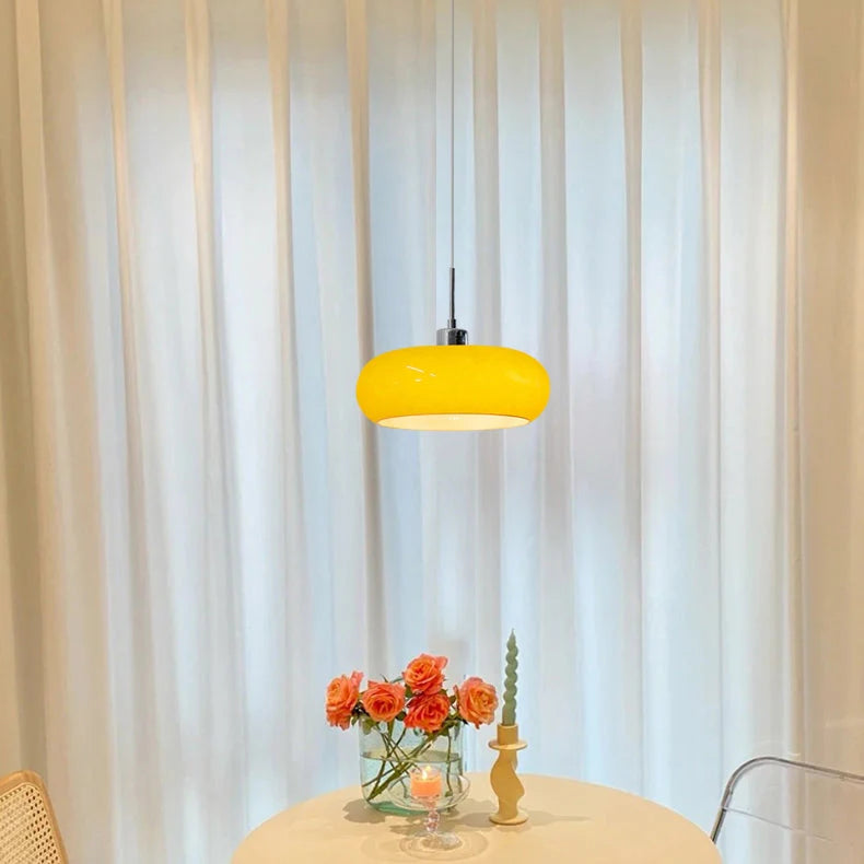 Lampada a sospensione rotonda in vetro alla moda