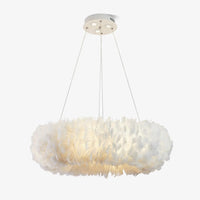 Fluffy Feather Pendant Light