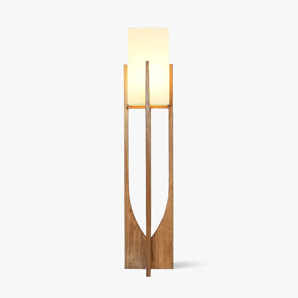 Lampadaire rustique en tissu en forme de U