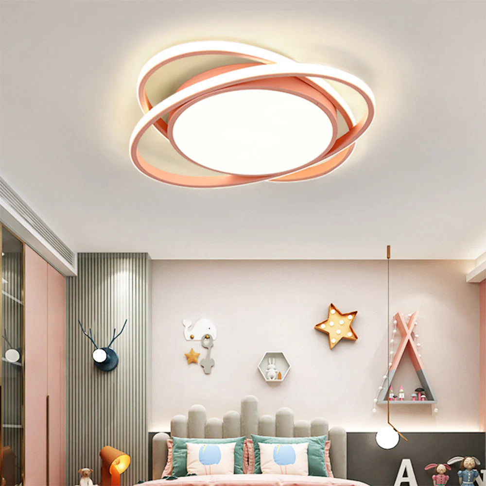 Elegante plafoniera LED rotonda nordica
