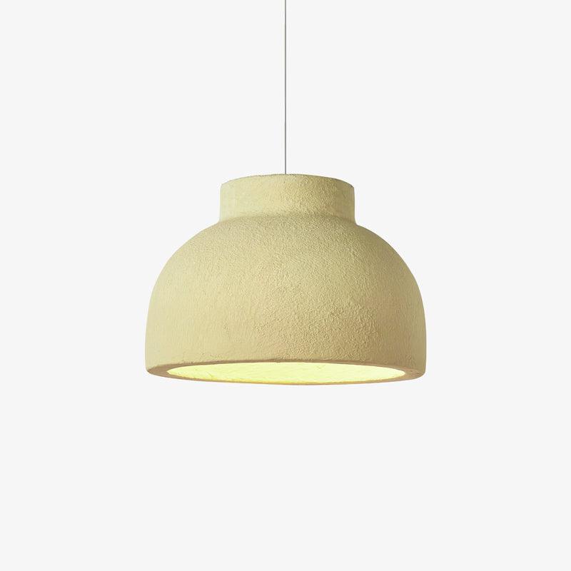 Lampe à suspension minimaliste en résine à dôme