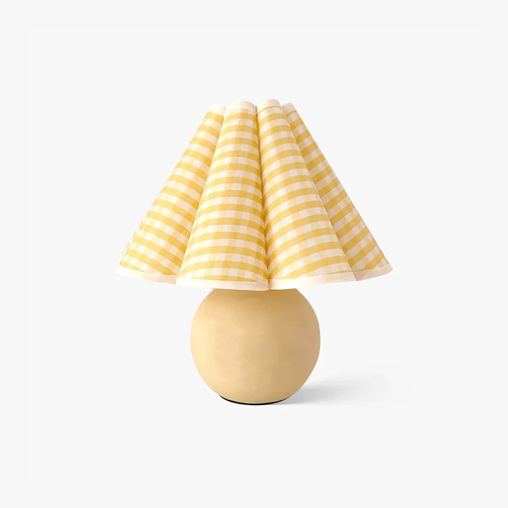 Classical Rounded Mushroom Fabric Table Lamp