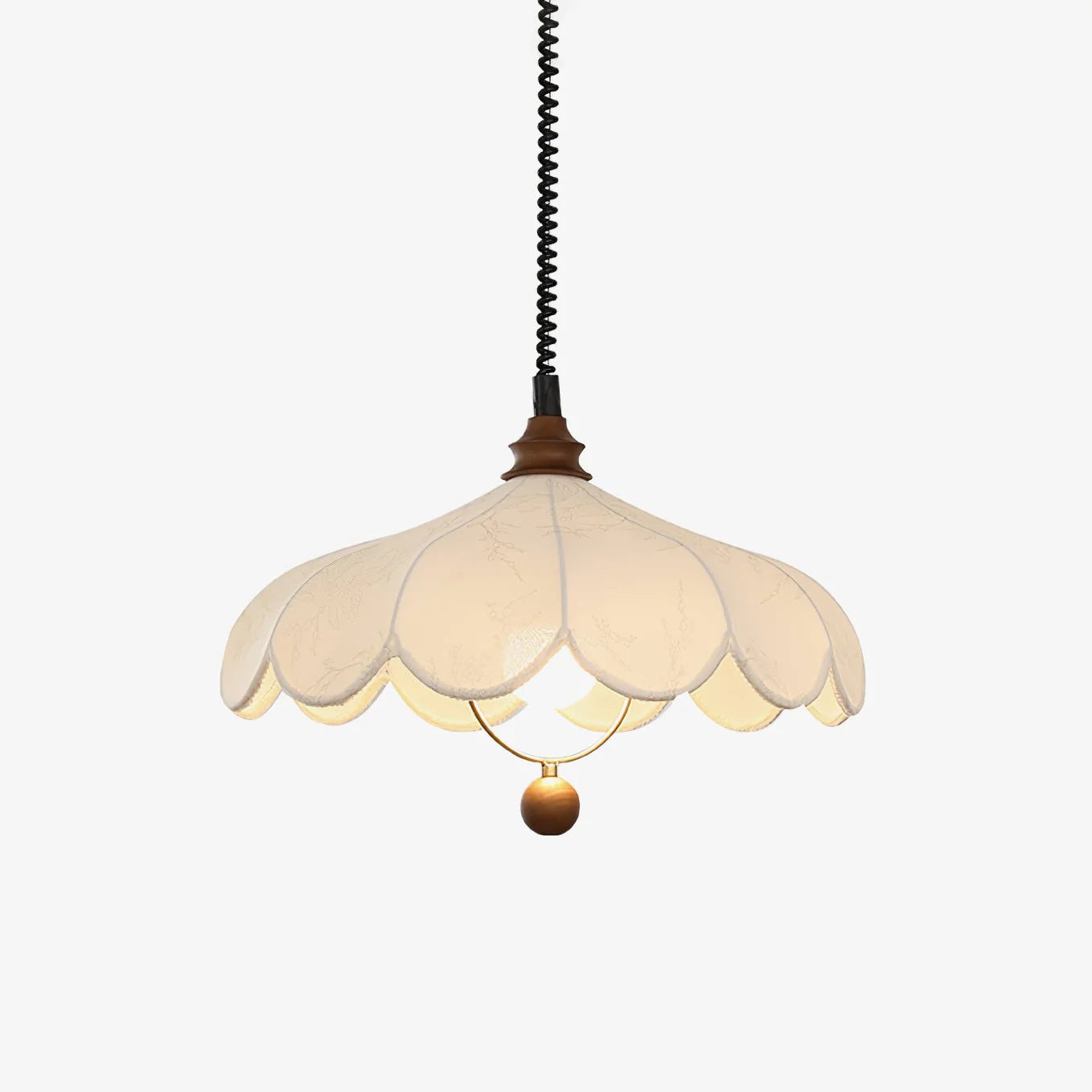 Stylish Petal Fabric Pendant Light