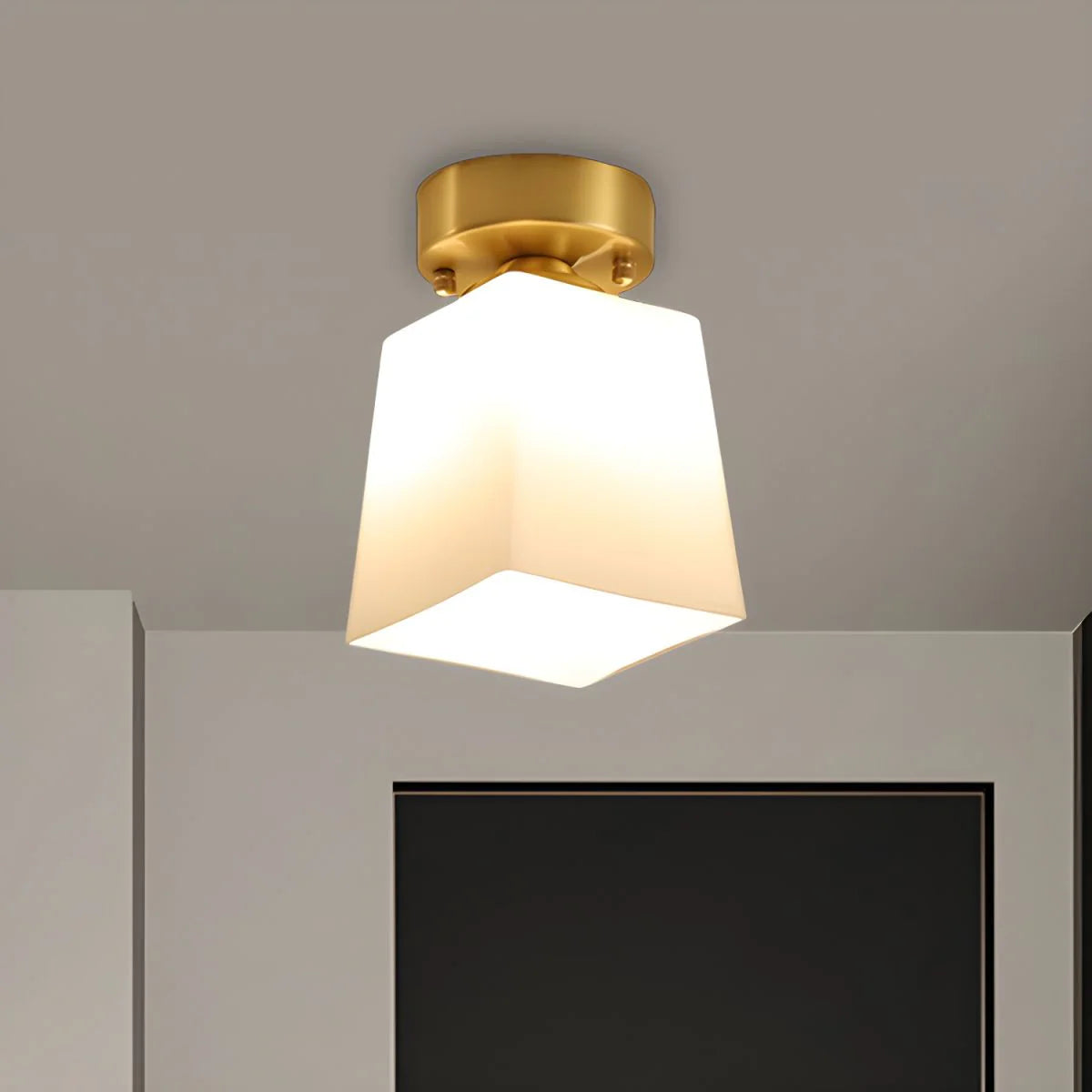 Moderne enkel korridor dekorativ glasloftslampe