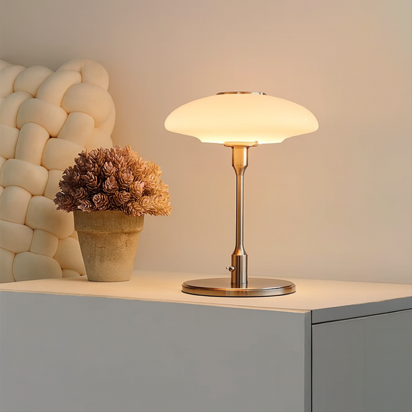 Modern Cone-Shaped Wooden Table Lamp
