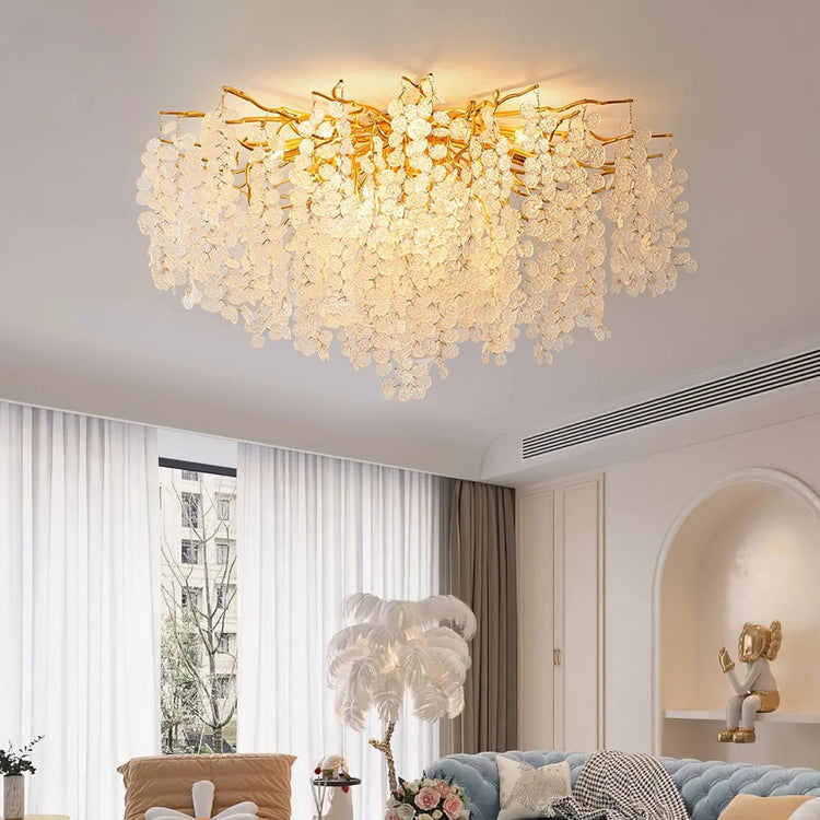 Elegant Blooming Glass Ceiling Light