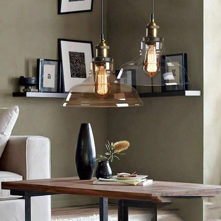 Scandinavian Transparent Glass Pendant Light