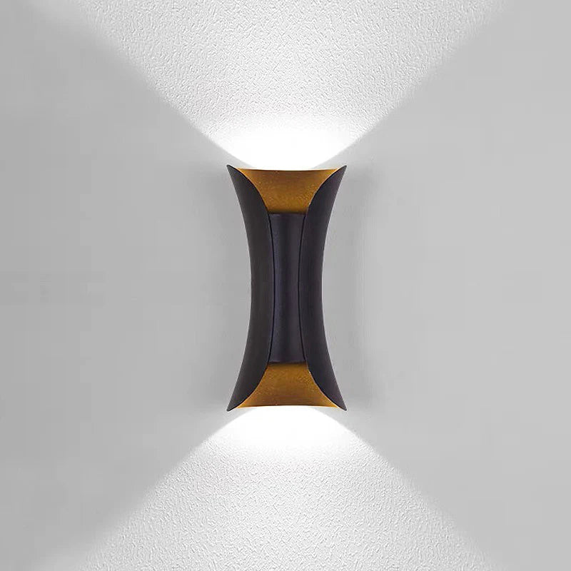 Applique murale extérieure moderne en aluminium irrégulier