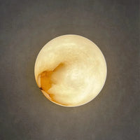 Alabaster Globe Wall Light